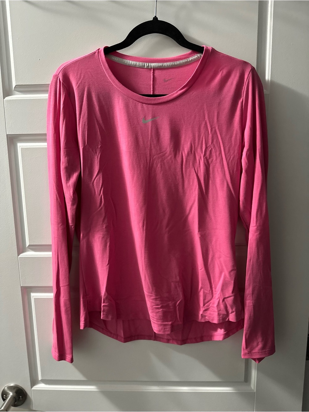 Nike Women's Bright Pink Long Sleeve Athletic Top